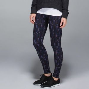 Lululemon Wunder Under Stained Glass Pant Luon Leggings Tight Graphic Print Luon